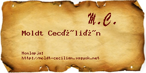 Moldt Cecílián névjegykártya